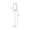 Pichu Short Post Graphite Black IP54