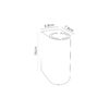 Chigny Curved Wall Lamp Up and Down Black/Gold IP54