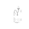 Edison Single Wall Lamp Polished Chrome and Crystal