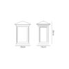 Drake Wall Light IP54 Silver Grey