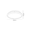 Roman 30cm Flush 12W LED Satin Nickel IP44