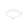 Roman 35cm Flush 18W LED Satin Nickel IP44