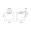 Tyron Down Wall Light Anthracite IP54