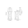 Parsons Criss Cross Wall Light Anthracite IP54
