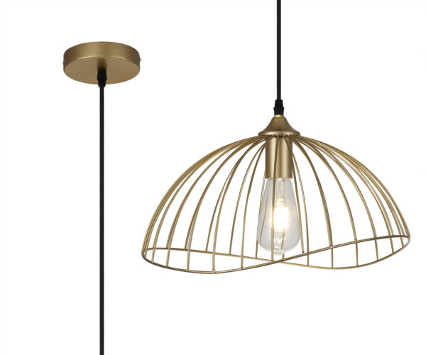 Angelo Dome Pendant Painted Gold