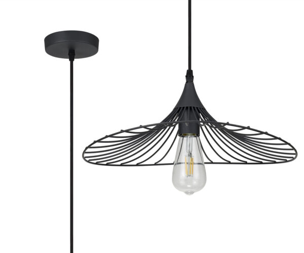 Angelo Shallow Pendant Graphite
