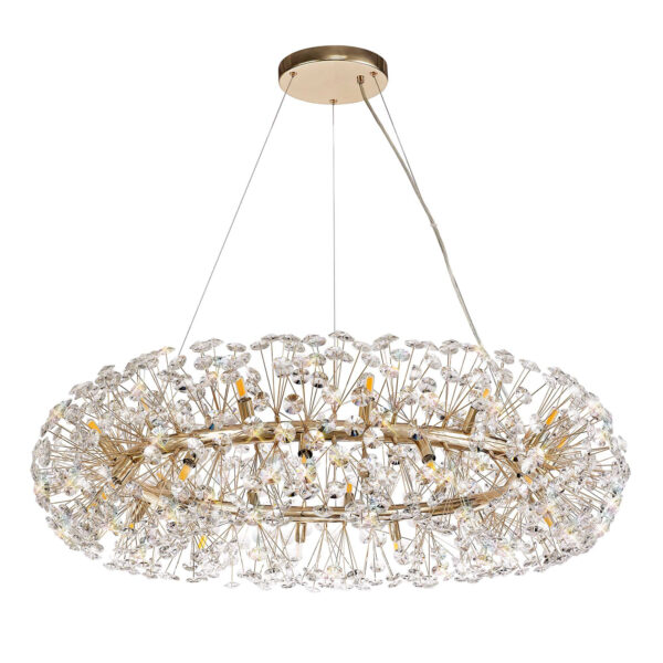 Benitez 26 Light Ring Pendant French Gold