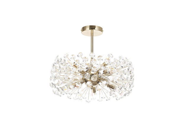 Benitez 8 Light Semi Flush French Gold