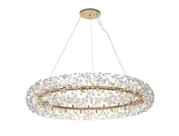 Benitez 36 Light Ring Pendant French Gold