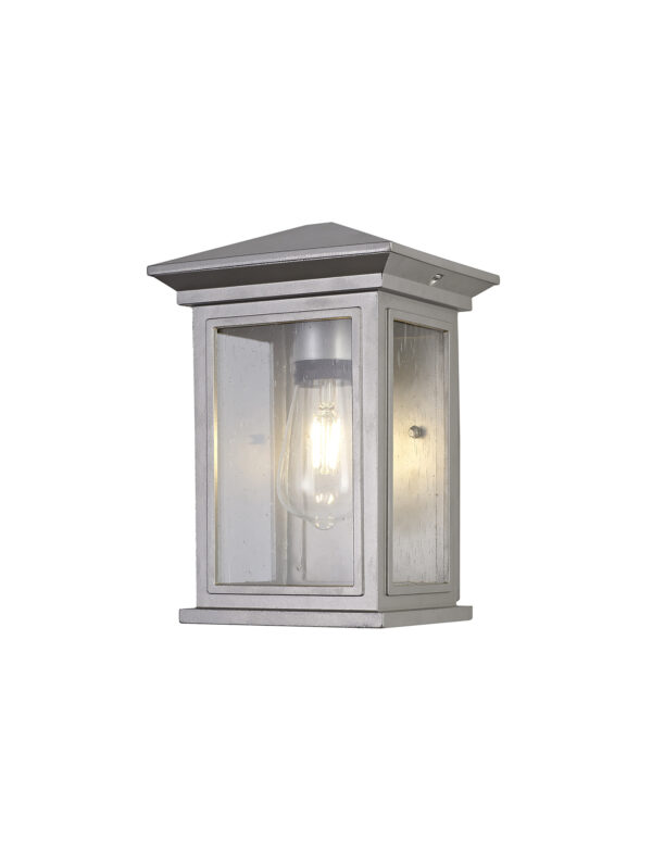 Drake Wall Light IP54 Silver Grey