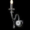 Edison Single Wall Lamp Polished Chrome and Crystal