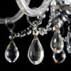 Edison 6 Light Chandelier Polished Chrome and Crystal 5.2kg