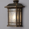 Estrada Half Wall Light Brushed Black and Gold IP54