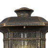 Estrada Half Wall Light Brushed Black and Gold IP54