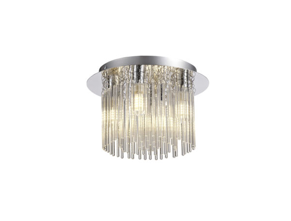 Mauria 4 Light Flush Polished Chrome IP44