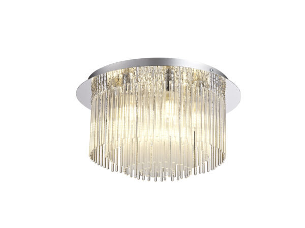 Mauria 6 Light Flush Polished Chrome IP44