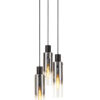 Meyer 3 Light Cluster Pendant - Black/Chrome