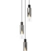 Meyer 3 Light Cluster Pendant - Black/Chrome