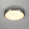 Roman 30cm Flush 12W LED Satin Nickel IP44