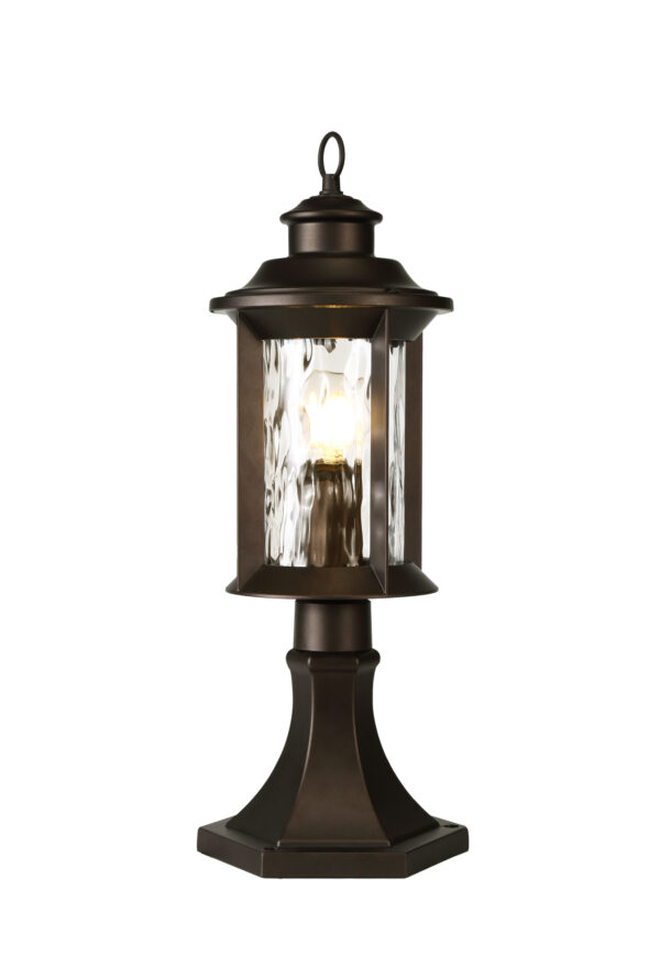 Whitaker Pedestal Lamp Antique Bronze IP54