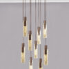 Meyer Slim 9 Light Cluster Pendant - Mocha