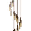 Meyer Slim 15 Light Cluster Pendant - Mocha