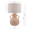 Urn Table Lamp terracotta