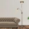 Alba Mother and Child Floor Lamp - Antique Brass