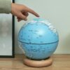 Atlas Globe Large Light Blue & White Ash