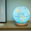 Atlas Globe Large Light Blue & White Ash