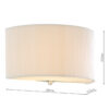 Zaragoza Wall Light With Cream Shade