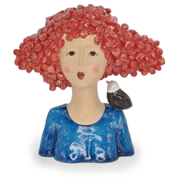 Amelie - Red haired lady with bird