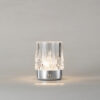 Vintage Tumbler Rechargeable Touch Table Lamp Chrome