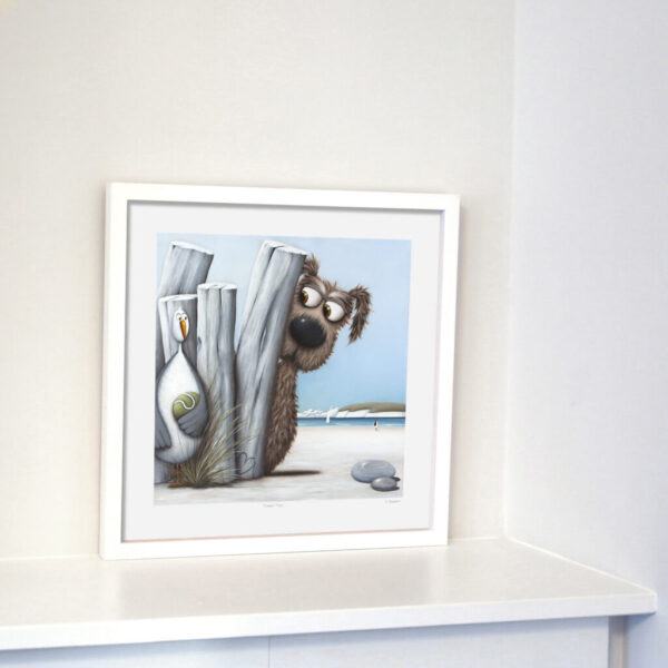 Can I Have My Ball Back - Small - White Shadow Box Frame