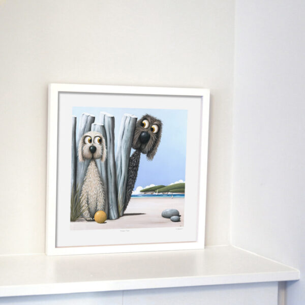 Hello Blondie - Small - White Shadow Box Frame