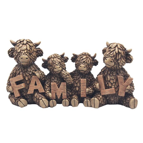 Hughie Highland Cows Family