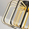 Oceania 15001 Black & Gold Flush Light