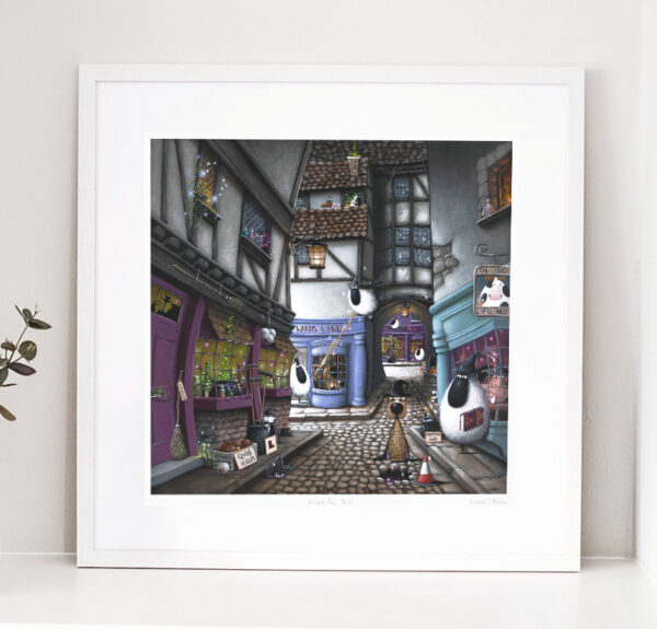 Watch Out Harry - Small - White Shadow Box Frame