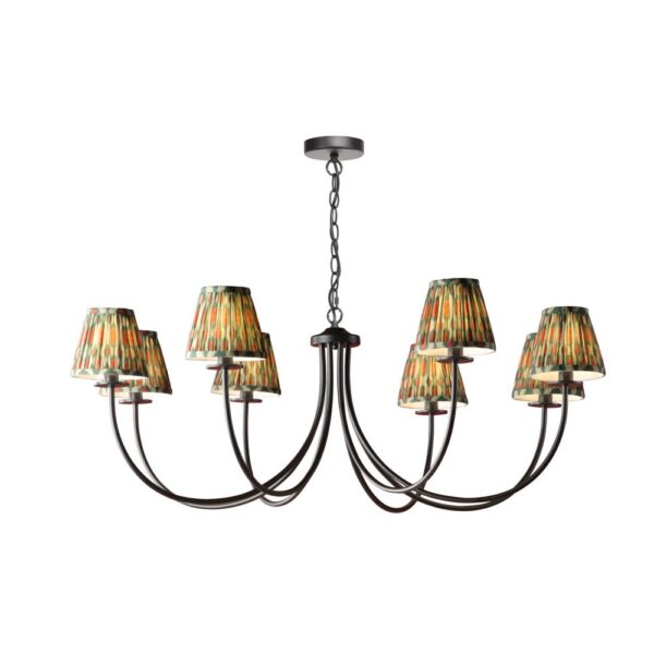 BEC0822 Becca 8 Light with Red Mix Shades