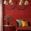 Becca 8 Light Pendant - Dimensions