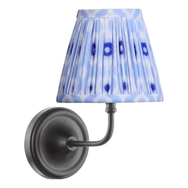 Padme Wall Light with Blue Ikat shade