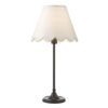 Padme Table Lamp with White Scallop shade