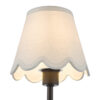 Padme Table Lamp - white scallop shade