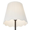 Padme Floor Lamp - white scallop shade