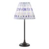 Padme Table Lamp with Blue Ikat shade