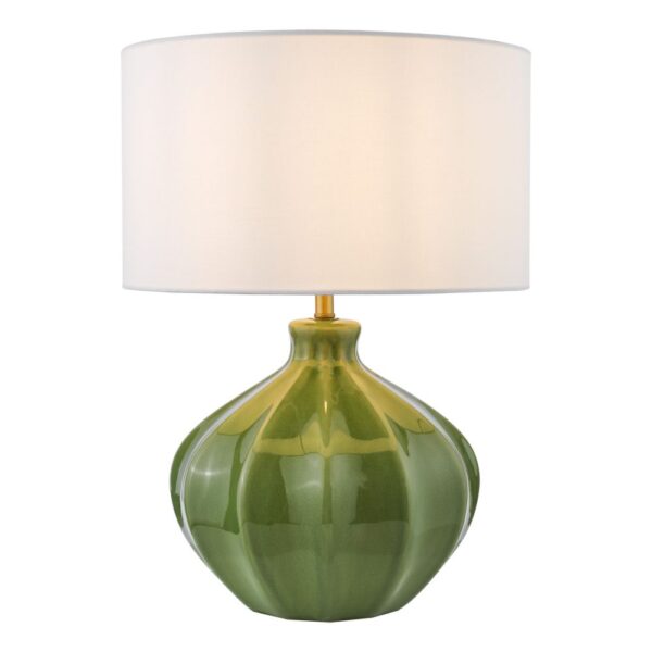 Amrita Table Lamp - White Linen shade