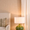 Amrita Table Lamp - White Linen shade