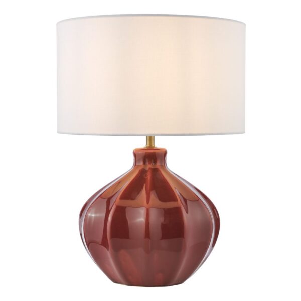 Amrita Table Lamp - White Linen shade