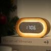 Lumos Clock - Oval - Walnut