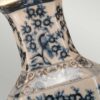 Blue Hex Table Lamp - close up
